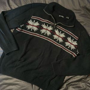 Chaps 1/4 zip sweater